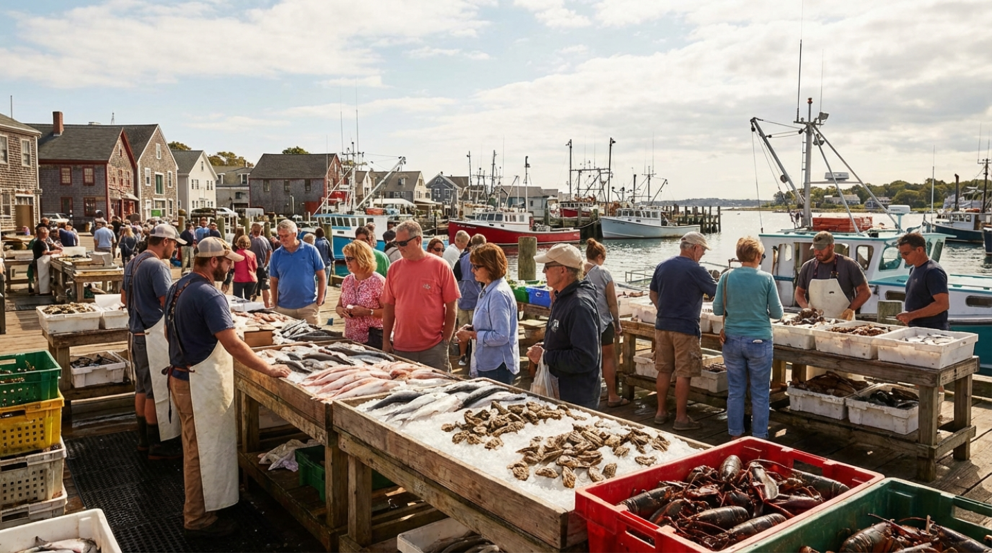 Coastal Towns Known for Fresh Seafood Markets